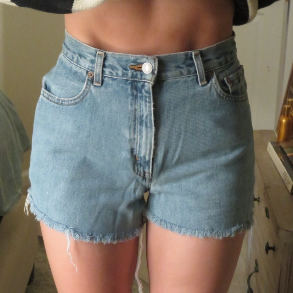 Levi's High-Waisted Denim Shorts